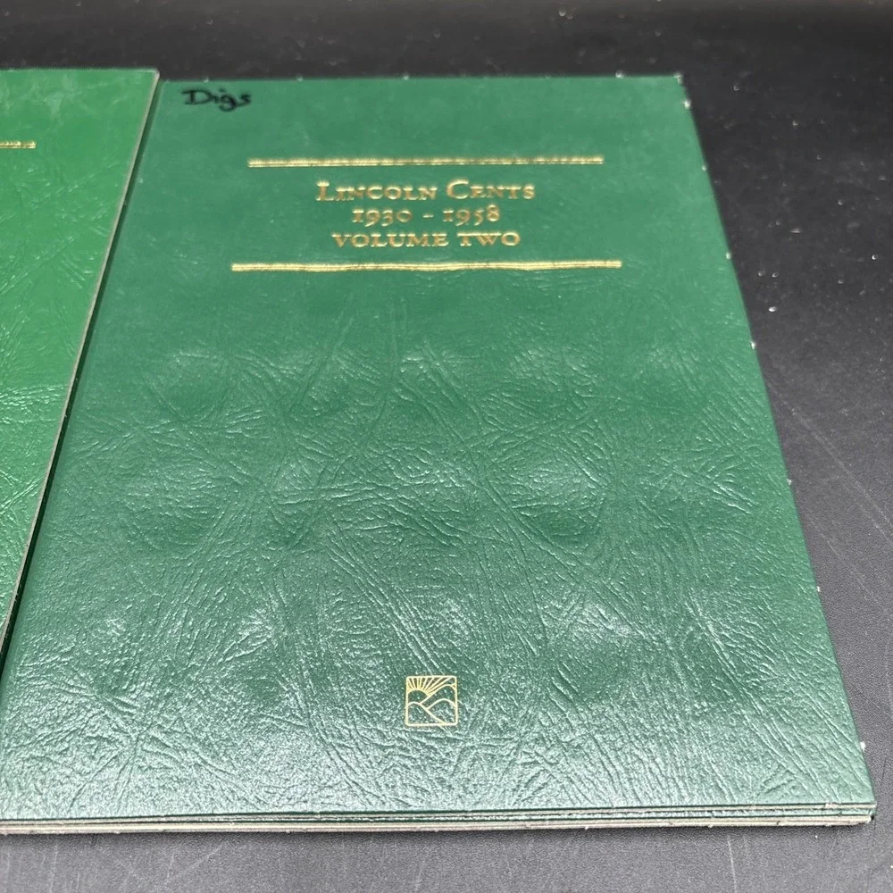 Littleton Lincoln Cents Coin Folder USA Vol 1 & 2 1909-1974 Albums Book Collect